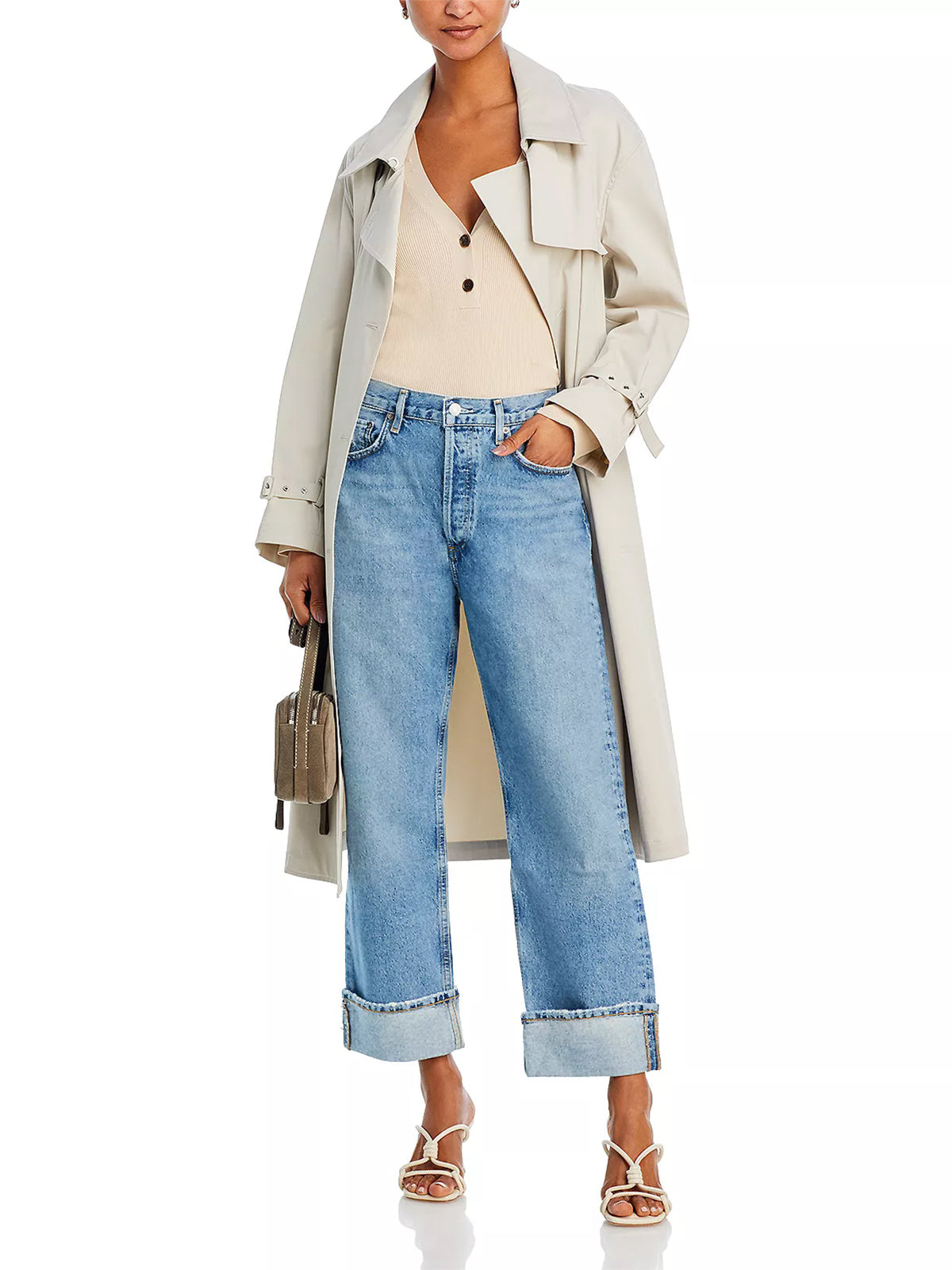 KUNMI Jeans for Women Wide Leg Baggy High Waist Boyfriends Straight Leg Stretchy Denim Pants Trendy Fall 2024