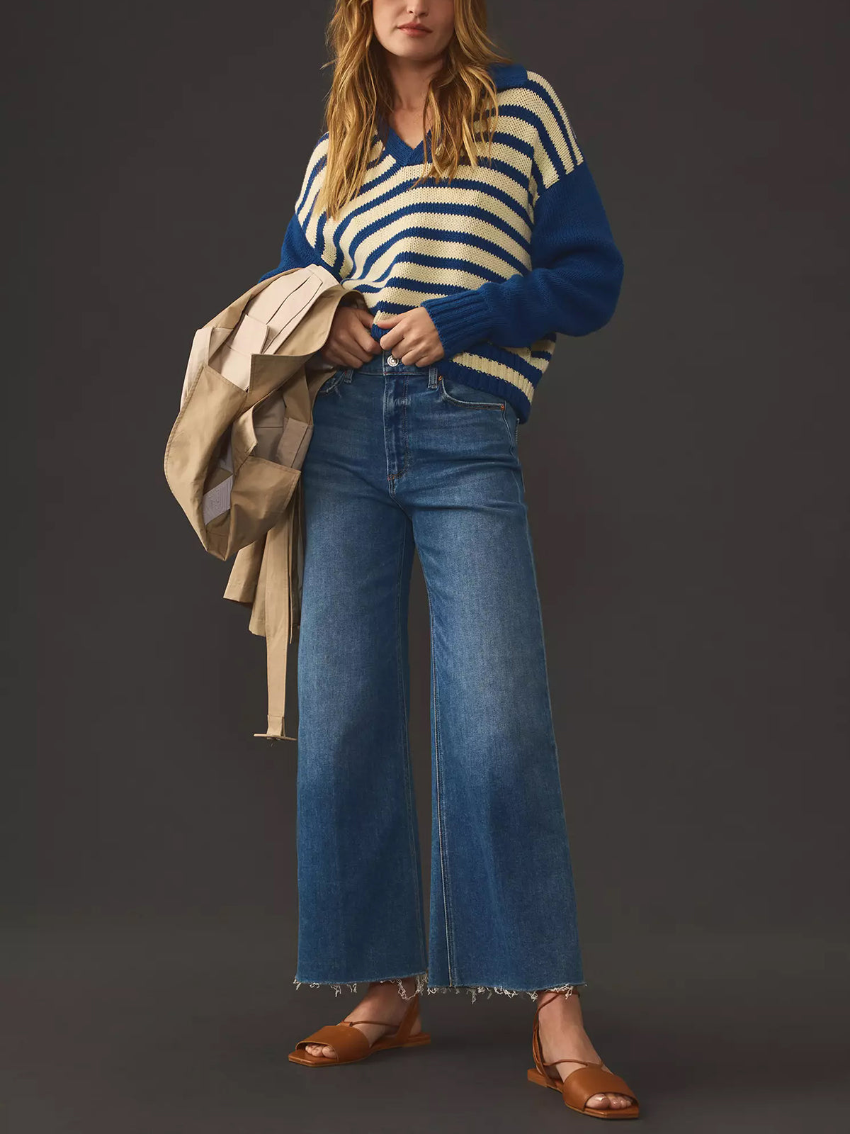 KUNMI Jeans for Women Wide Leg Baggy High Waist Boyfriends Straight Leg Stretchy Denim Pants Trendy Fall 2024