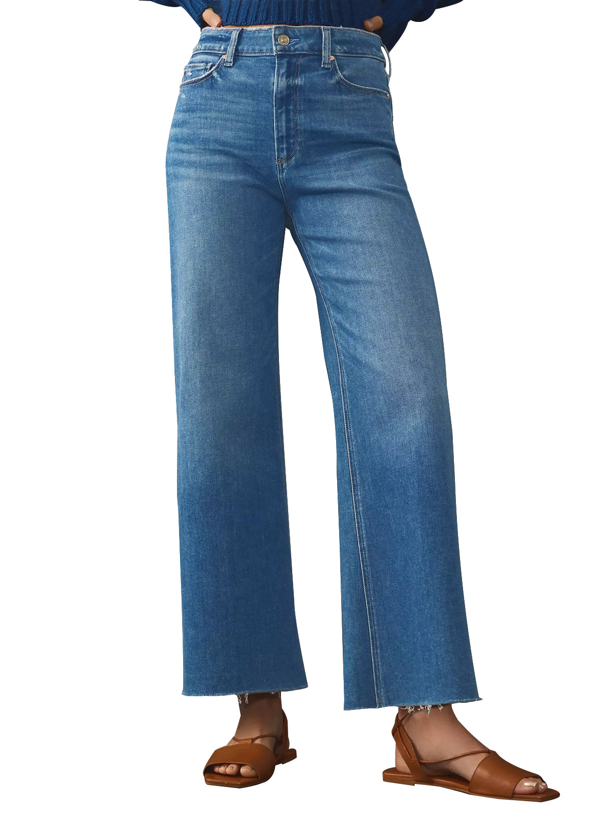 KUNMI Jeans for Women Wide Leg Baggy High Waist Boyfriends Straight Leg Stretchy Denim Pants Trendy Fall 2024