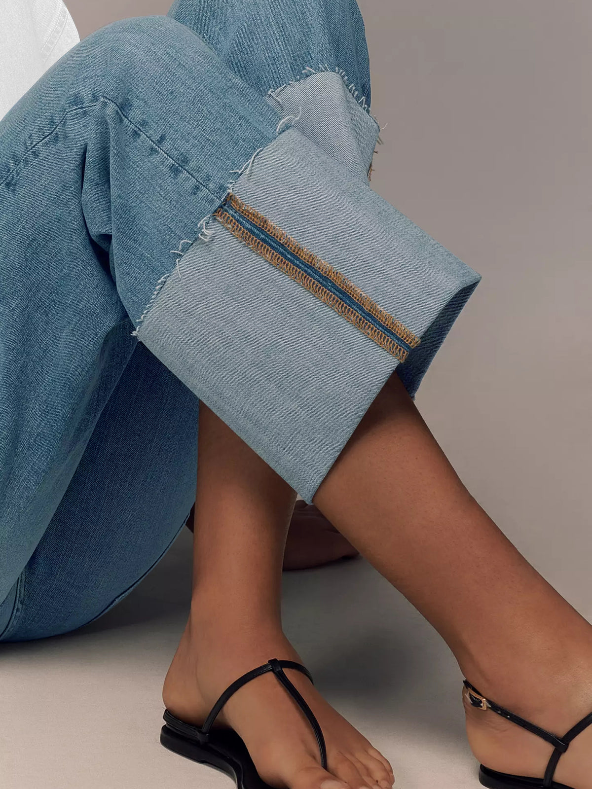 KUNMI Jeans for Women Wide Leg Baggy High Waist Boyfriends Straight Leg Stretchy Denim Pants Trendy Fall 2024